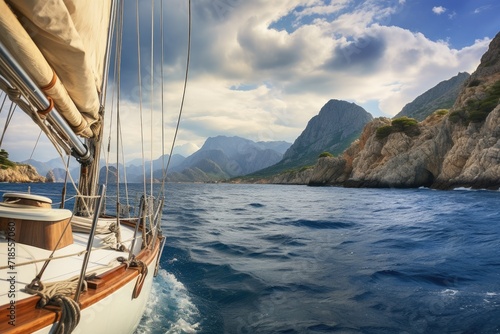 Sailing through the Greek Islands. © ToonArt