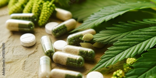 Natural pills, healthy Alternative medicine photo