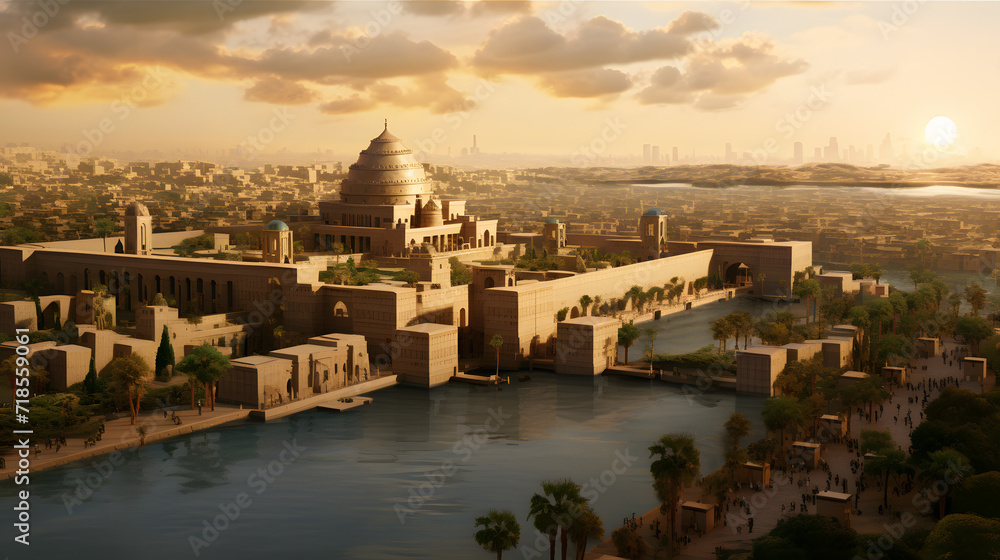 Obraz premium The great city of Babylon