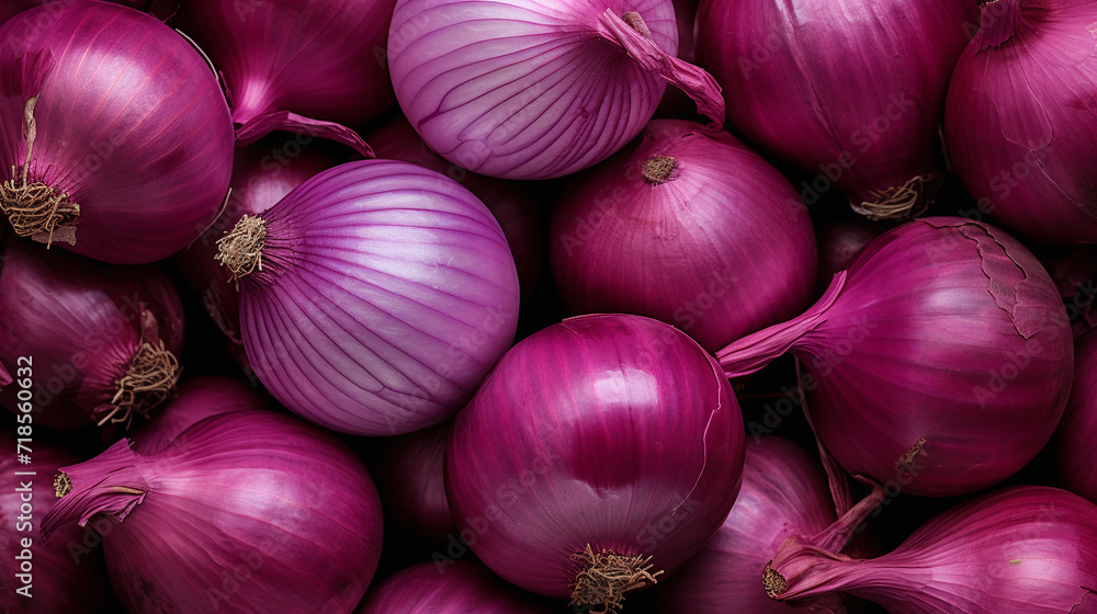 Full frame shot of red onion.