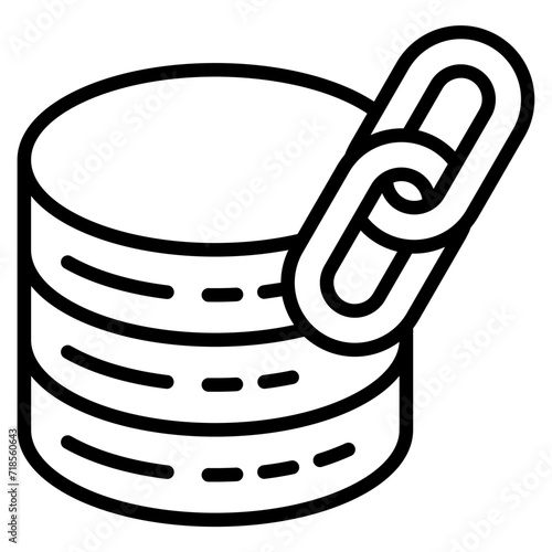 Data Link Icon Element For Design
