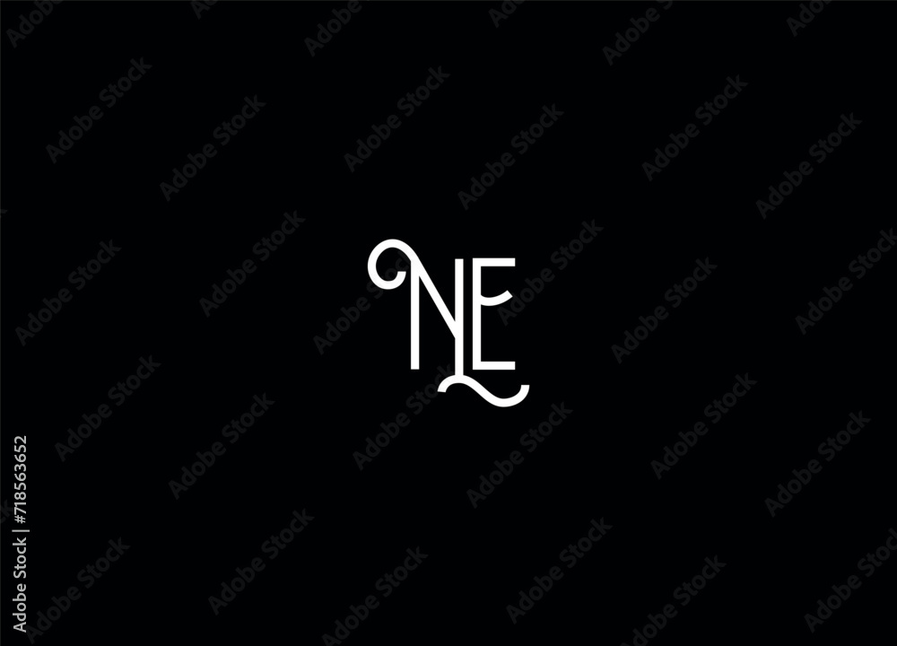 NE creative logo design and initial logo NE creative logo design and initial logo