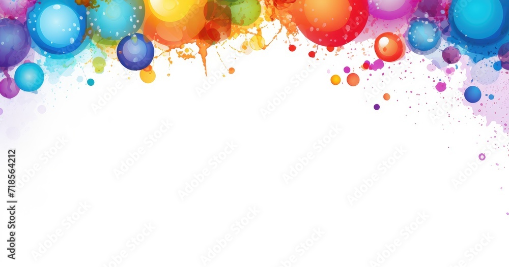 abstract background with colorful balloons