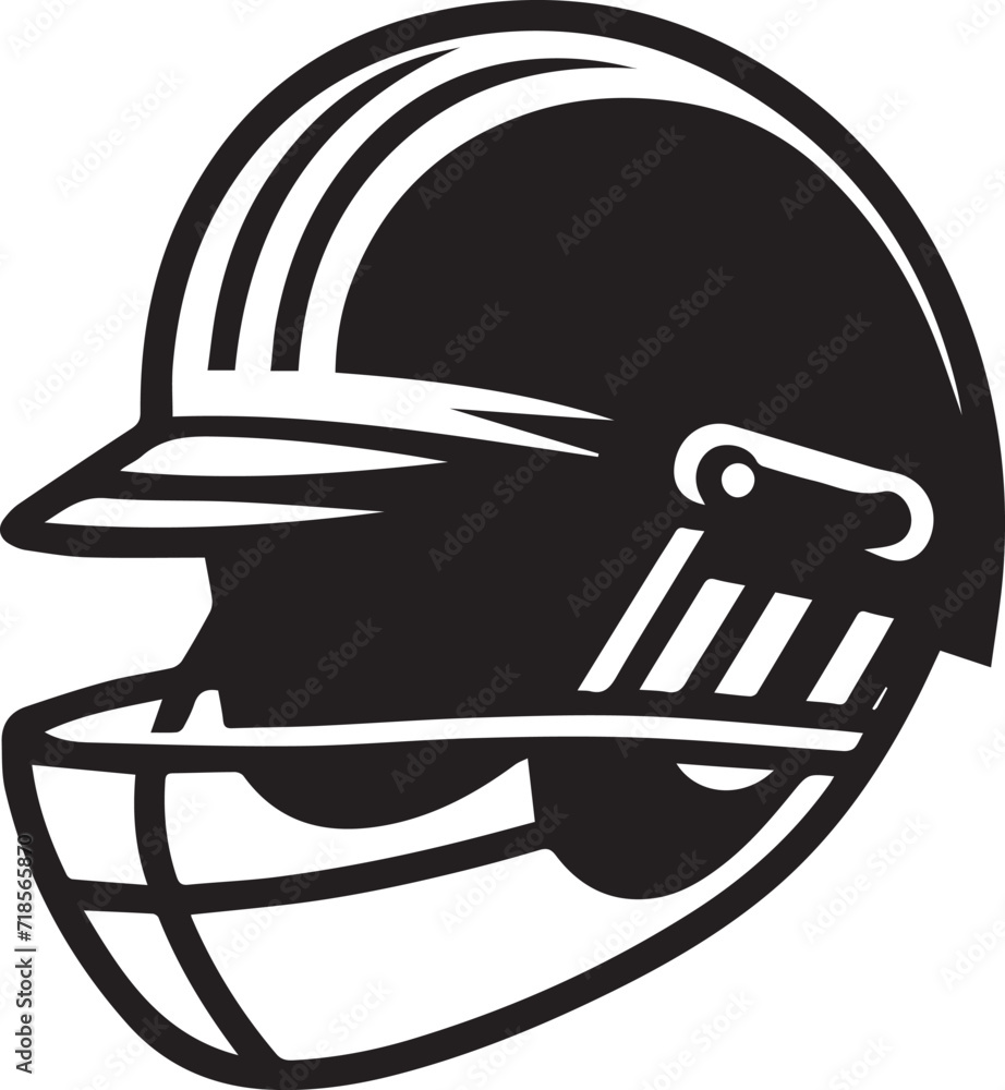 Cricket Batsman Helmet Vector Design Cricket Batsman Helmet Vector Design