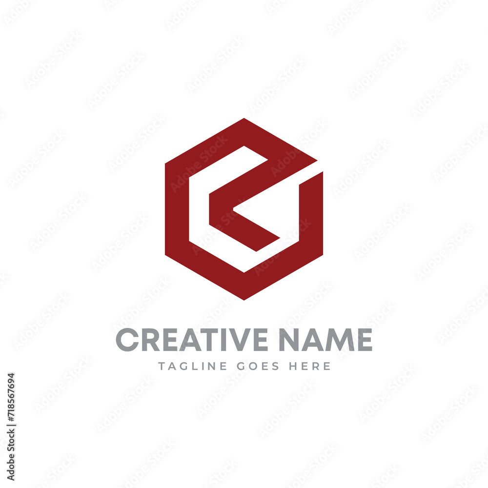 Letter R initial hexagon monogram logo design Letter R initial hexagon monogram logo design