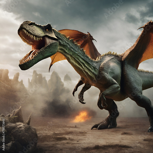 tyrannosaurus rex dinosaur © Khaled