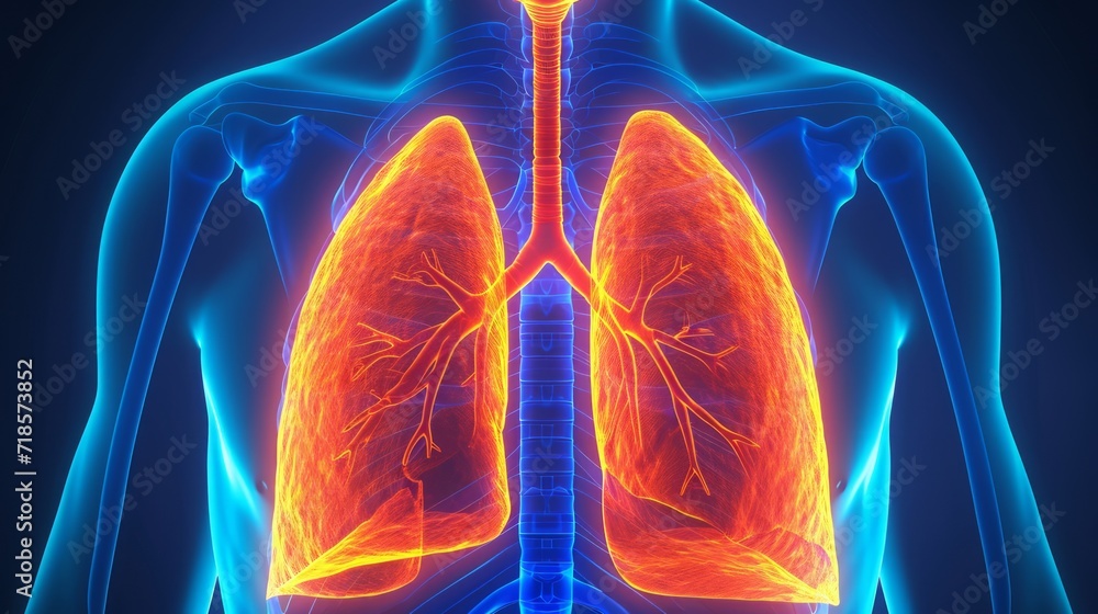 Explore the dynamic of lung disease. Human lungs X-ray anatomy, Highlight lung and potential injuries Explore the dynamic of lung disease. Human lungs X-ray anatomy, Highlight lung and potential injuries