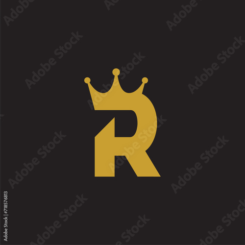 Letter R crown logo