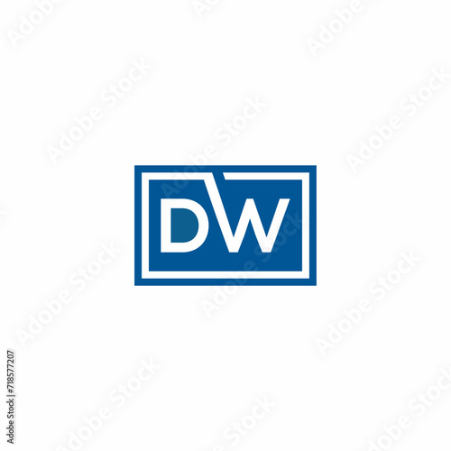 Initial DW Letter Logo