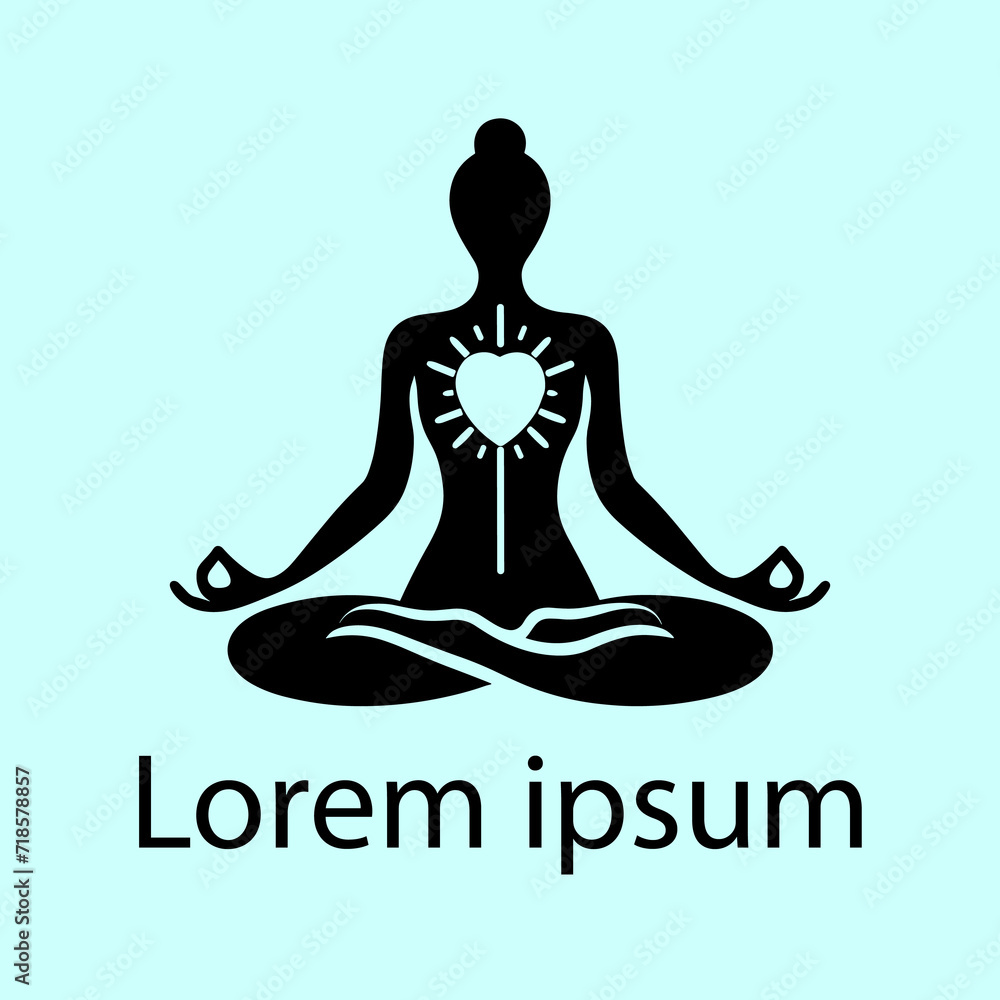 A yoga medical logo design for brand A yoga medical logo design for brand