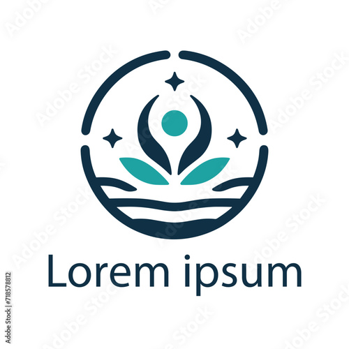 A yoga medical logo design for brand