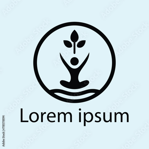 A yoga medical logo design for brand