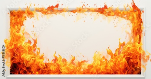 fire frame background