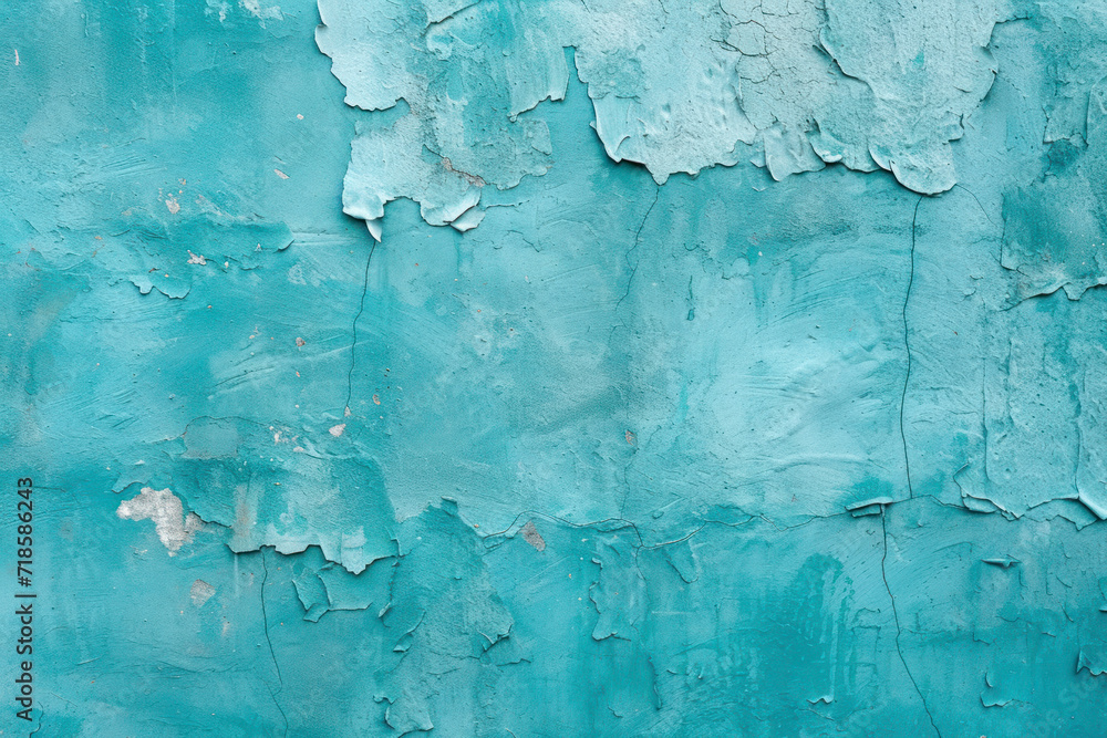 Cyan Wall Cement Backgrounds and Textures.