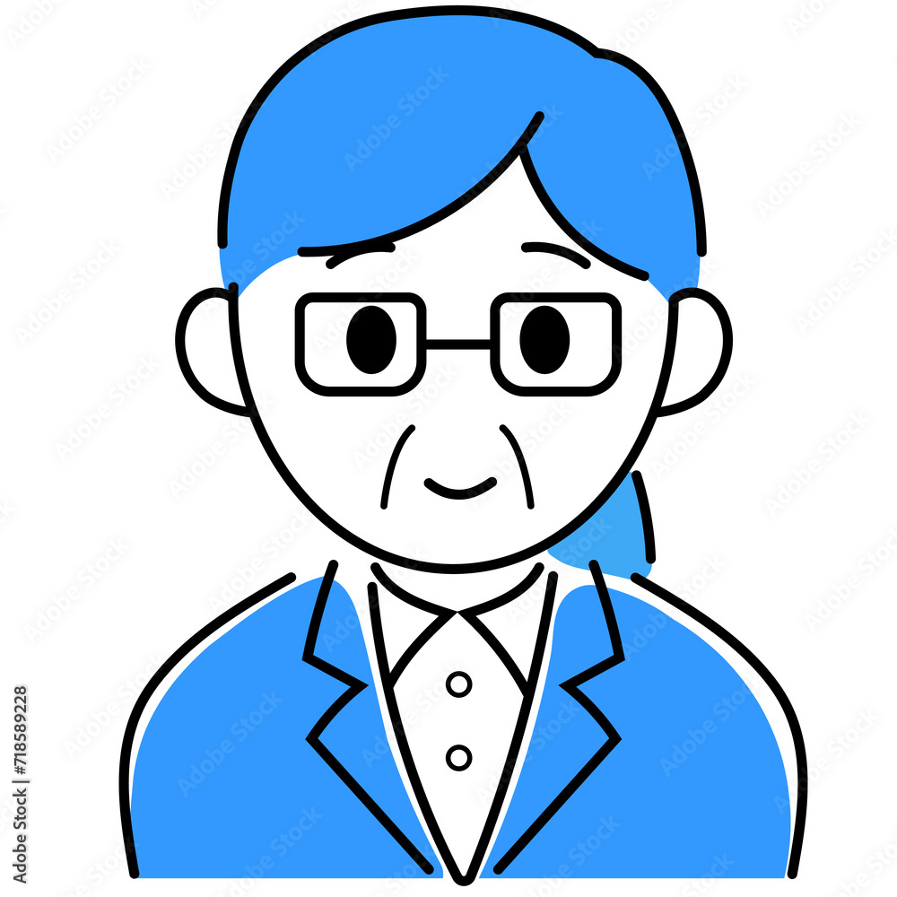 ビジネスマンシンプルキャラのアイコンイラスト ビジネスマンシンプルキャラのアイコンイラスト