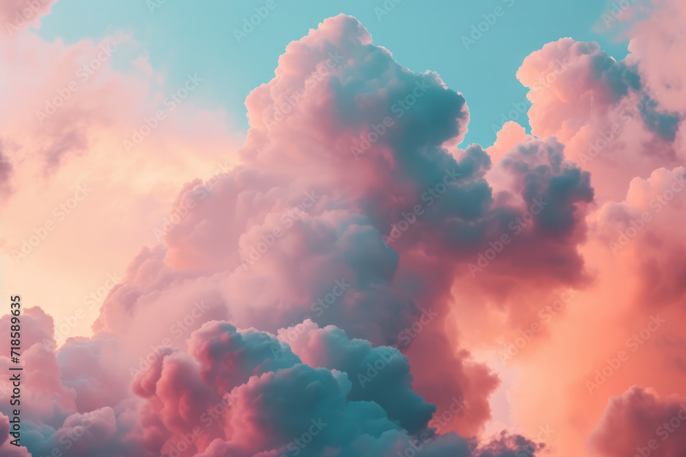 Ethereal Sky, Cloud Study in Pink and Blue Ethereal Sky, Cloud Study in Pink and Blue