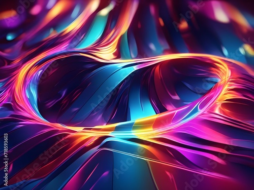 Default 3d render abstract background with colorful spectrum Digital ultraviolet wallpaper