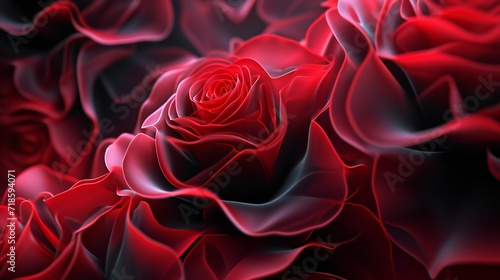 Dark elegance in frosty red roses, touched by a different cold, capturing the essence of winter's mysterious beauty.