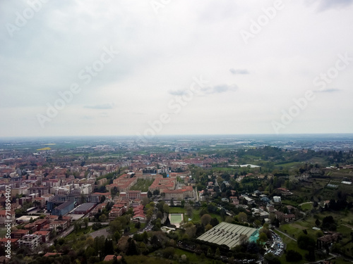 BERGAMO General city view of medieval area, Citta Alta, Bergamo,Lombardy,Italy.