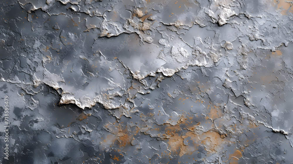 Close Up of Metal Surface With Peeling Paint
