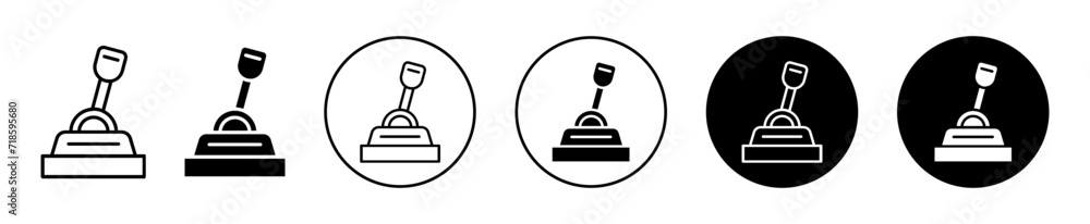 Lever vector icon set collection. Lever Outline flat Icon. Lever vector icon set collection. Lever Outline flat Icon.