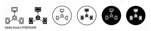 Cross  platform vector icon set collection. Cross  platform Outline flat Icon.