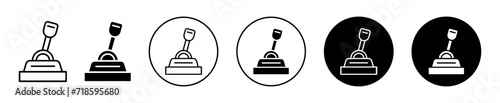 Lever  vector icon set collection. Lever Outline flat Icon.