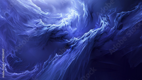 3D Landscape: Smooth Dark Blue Shades