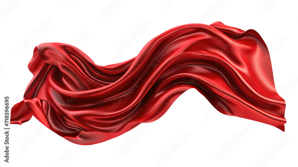 Red silk isolated on trasnparent background Red silk isolated on trasnparent background