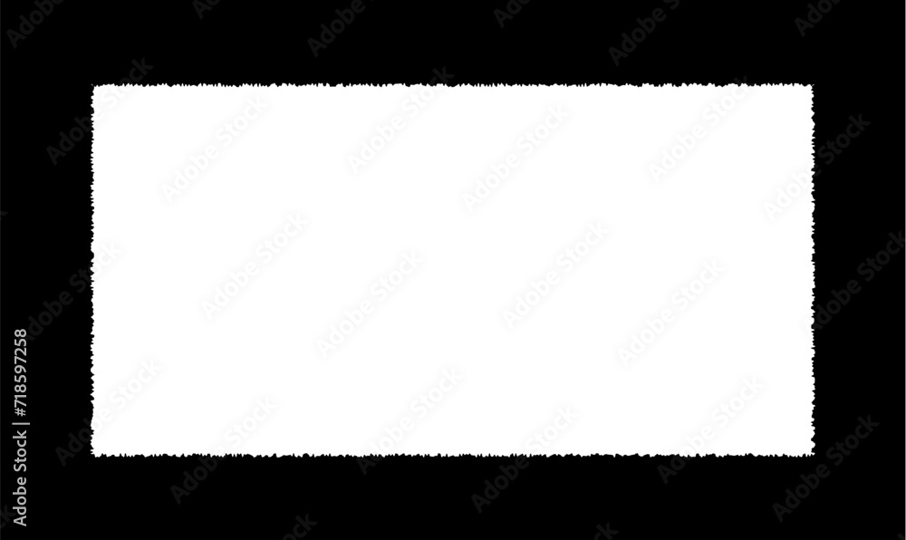 Set of torn paper pieces. White grunge jagged rectangle frames. Vector torn paper sheet for sticker, collage, banner. Ripped shapes silhouettes isolated on black background Set of torn paper pieces. White grunge jagged rectangle frames. Vector torn paper sheet for sticker, collage, banner. Ripped shapes silhouettes isolated on black background