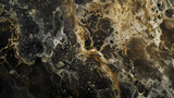 Close Up of Black and Gold Marble