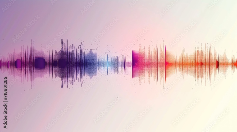 Rainbow color sound wave, equalizer on a white background. Rainbow color sound wave, equalizer on a white background.