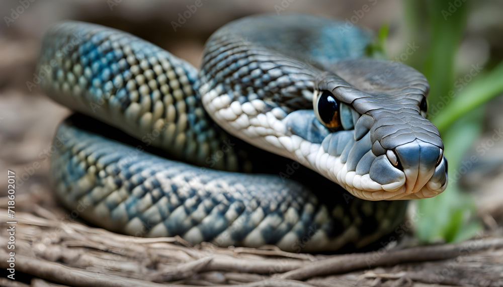 close up of a blue python background close up of a blue python background