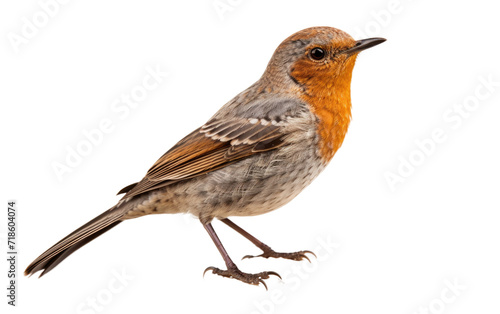 Stone-perched Xenops Avian isolated on transparent Background