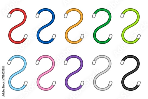 10色のS字フックセット