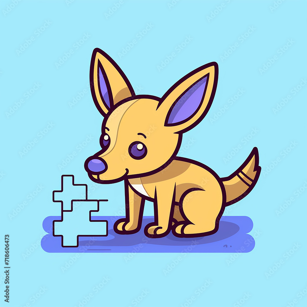 Jigsaw_Jackal_Jackal_solving_a_crossword_puz Jigsaw_Jackal_Jackal_solving_a_crossword_puz