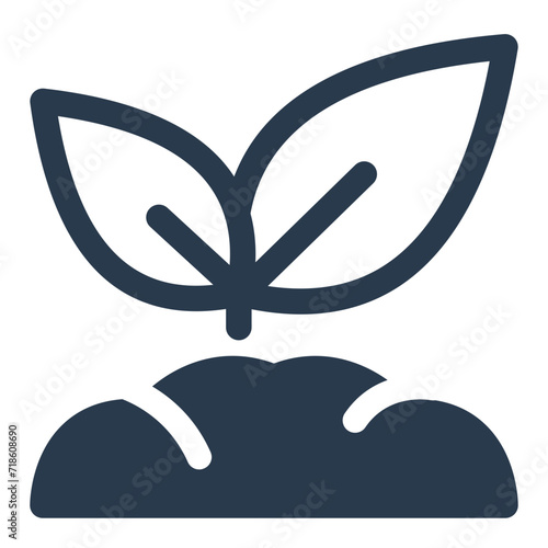 Healthy Seedling Growth Vector Icon Illustration