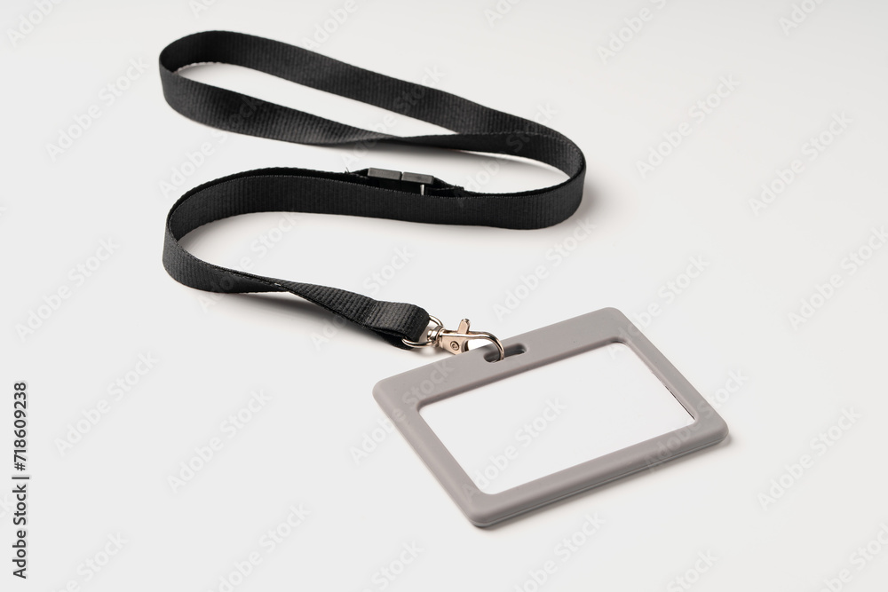 Blank bagde on white background copy space Blank bagde on white background copy space