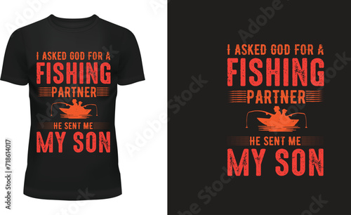 Fishing T-Shirt Design.