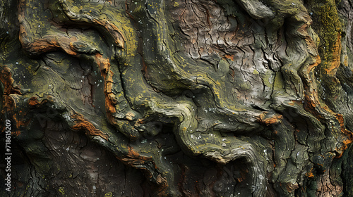 Close Up of Bark on a Tree