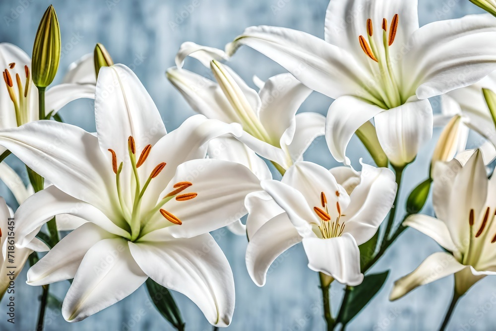 white lilies