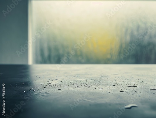 Condensation on Transparent Surface with Dim Backgroun