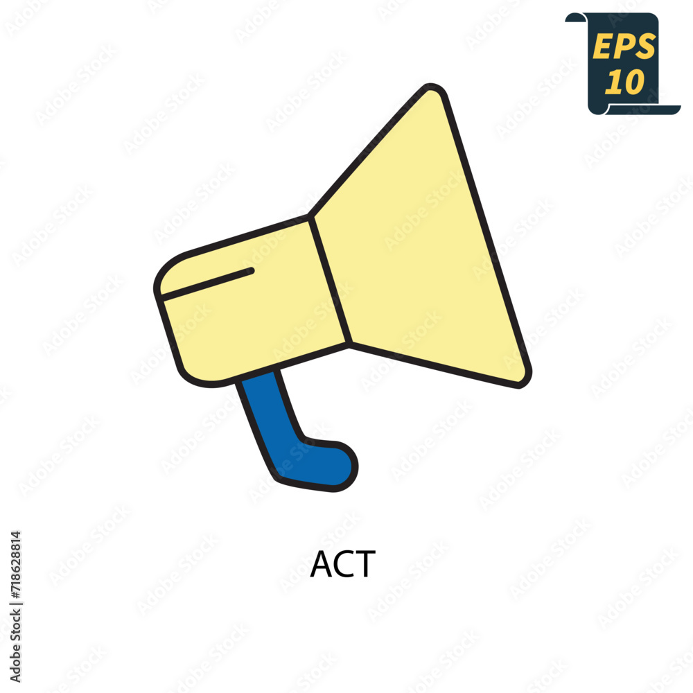 act icons symbol vector elements for infographic web act icons symbol vector elements for infographic web