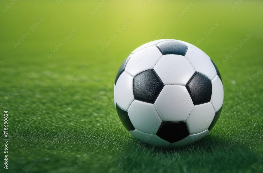 soccer ball on grass and stadium. soccer ball on grass and stadium.