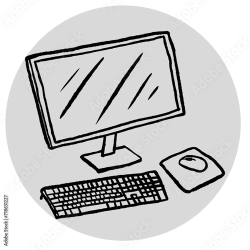 computer keyboard and mouse