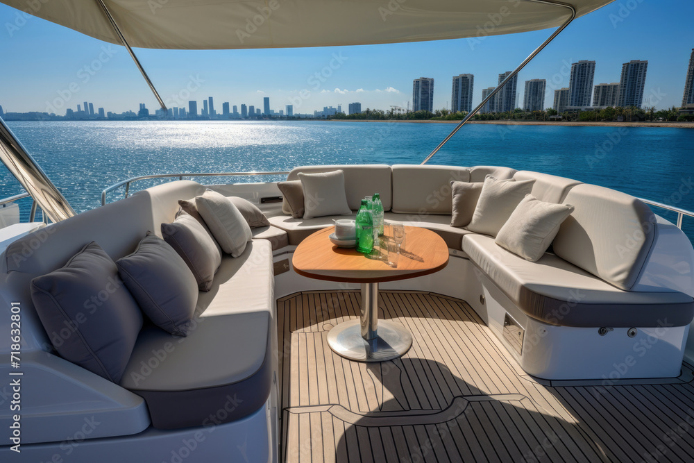 Fototapeta premium Water ship vacation holiday sea boat yacht luxury cruise recreation vessel travel