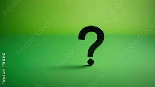green question mark