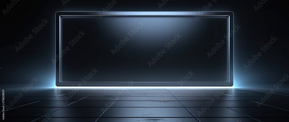 A monitor with a blank screen, awaiting input or displaying no information. A monitor with a blank screen, awaiting input or displaying no information.
