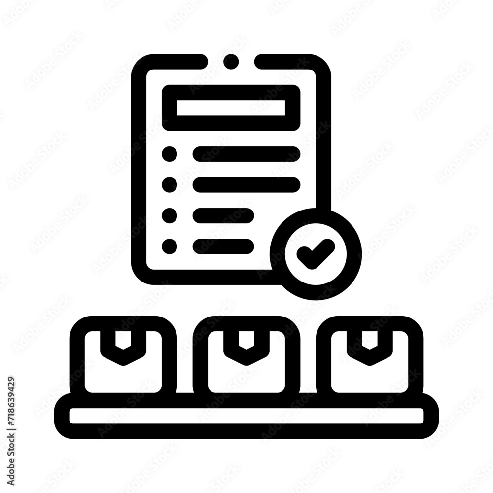 inventory line icon inventory line icon