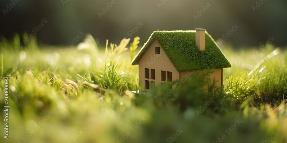 miniature house with a natural concept miniature house with a natural concept